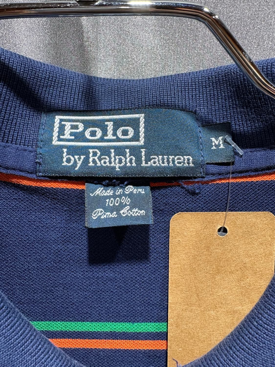 M 폴로랄프로렌 스트라이프 배색 카라 롱슬리브 상품이미지5