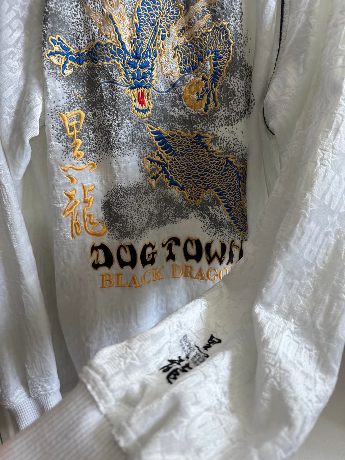 도그타운 화이트 벨벳 집업 상품이미지5