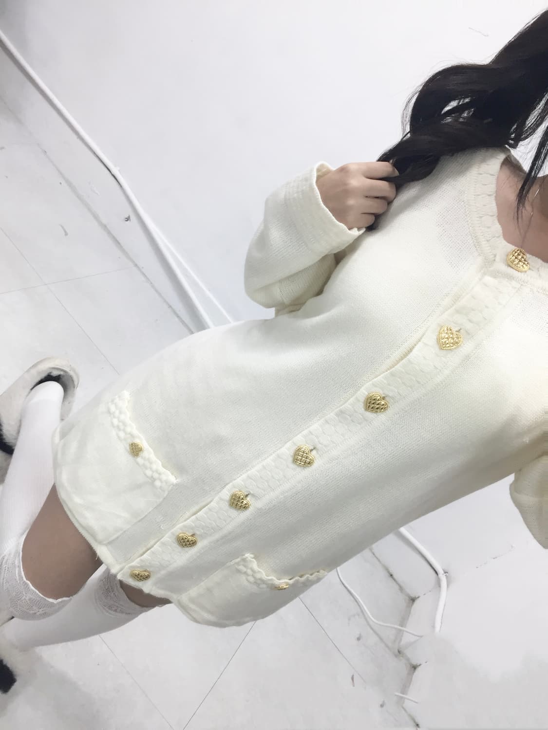 [VENT VIOLET] 로걀 하트 코리락쿠마 가디건 상품이미지2