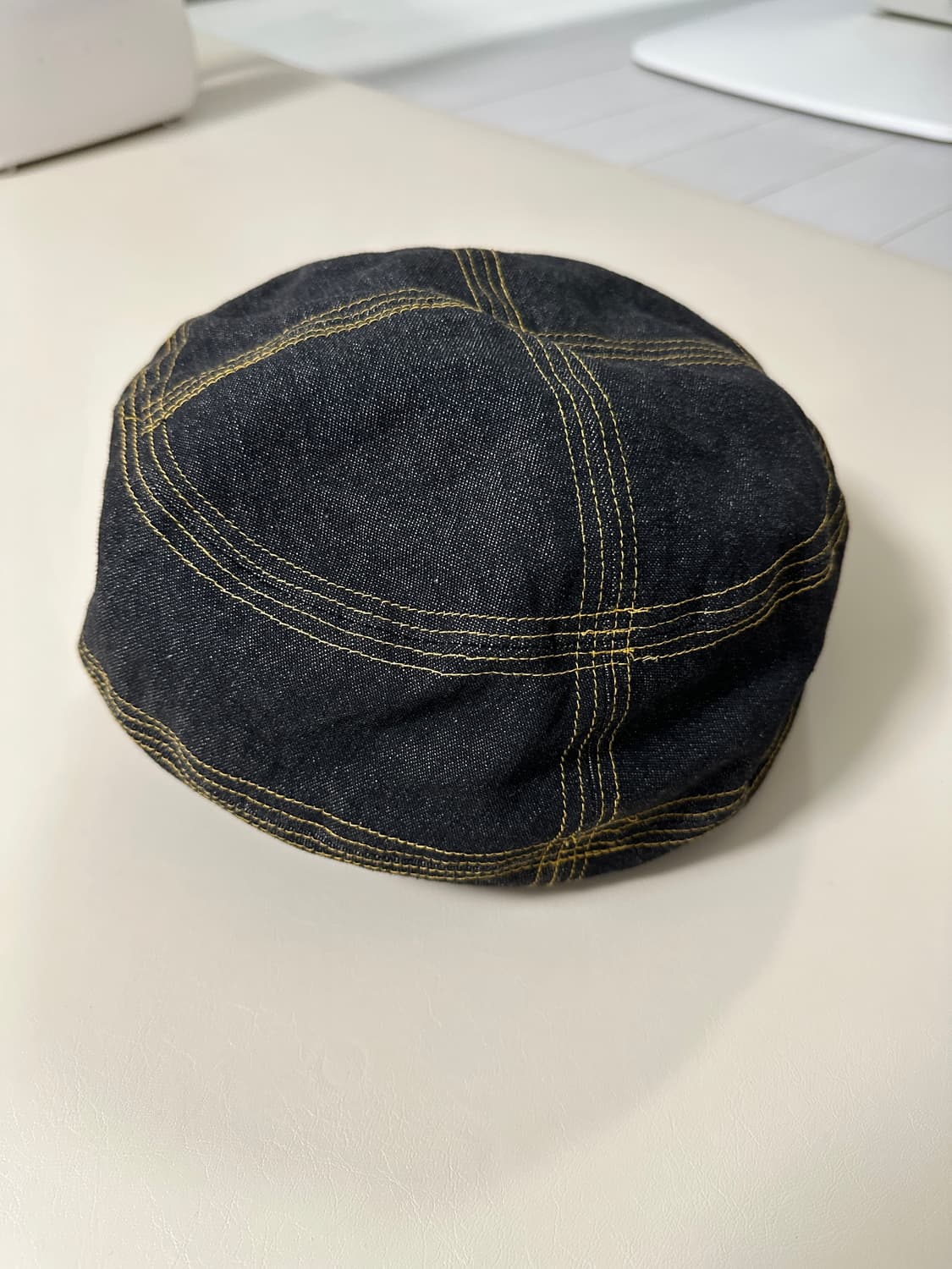 Ca4la 데님 스티치 뉴스보이캡 상품이미지5