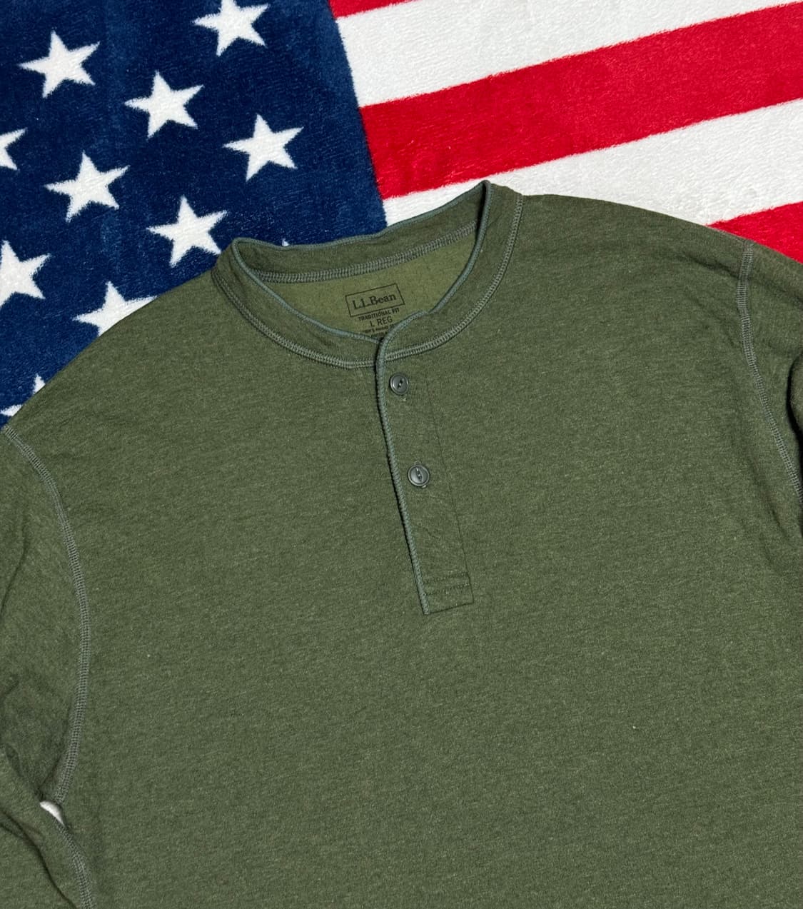 엘엘빈 헨리넥니트 L.L.bean henry neck knit 빈티지니트 상품이미지5