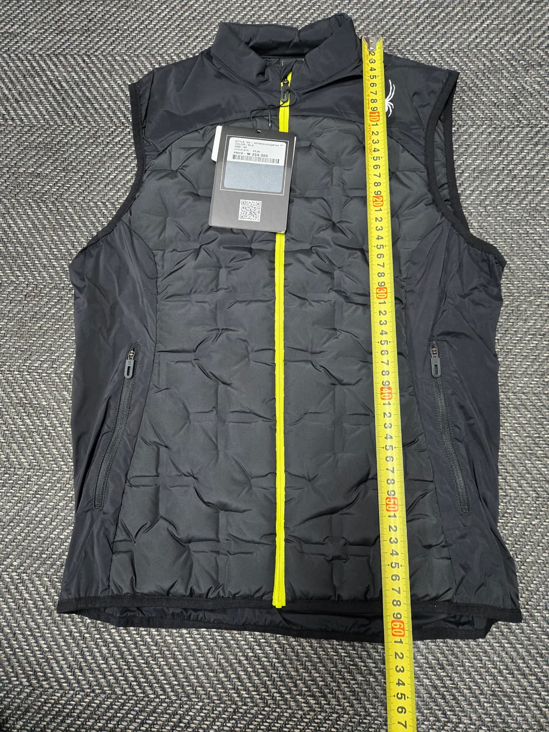 스파이더 구스다운 패딩 조끼 블랙 상품이미지6