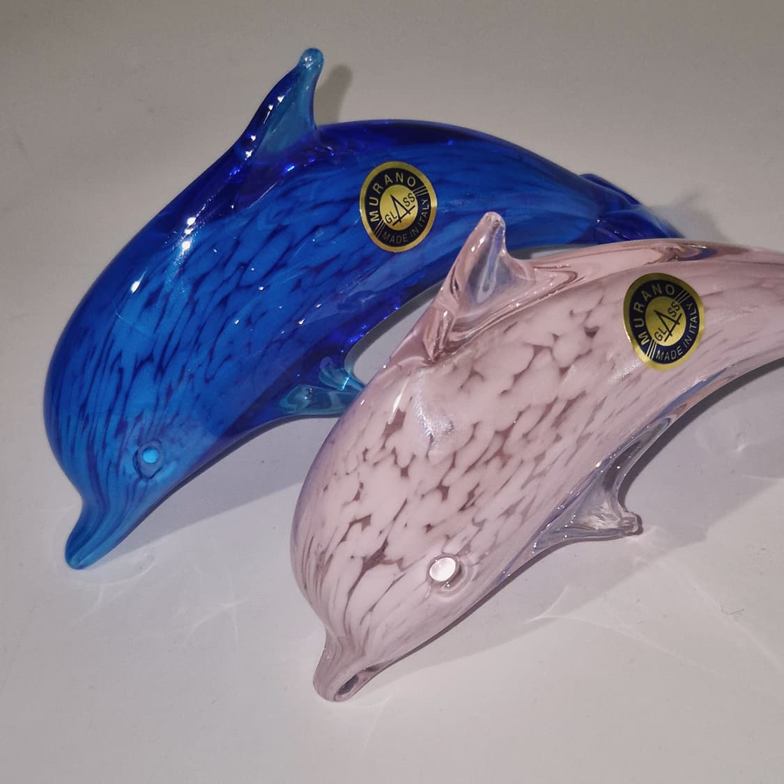 80s 이탈리아 무라노 핸드블로운 돌고래 세트 상품이미지6
