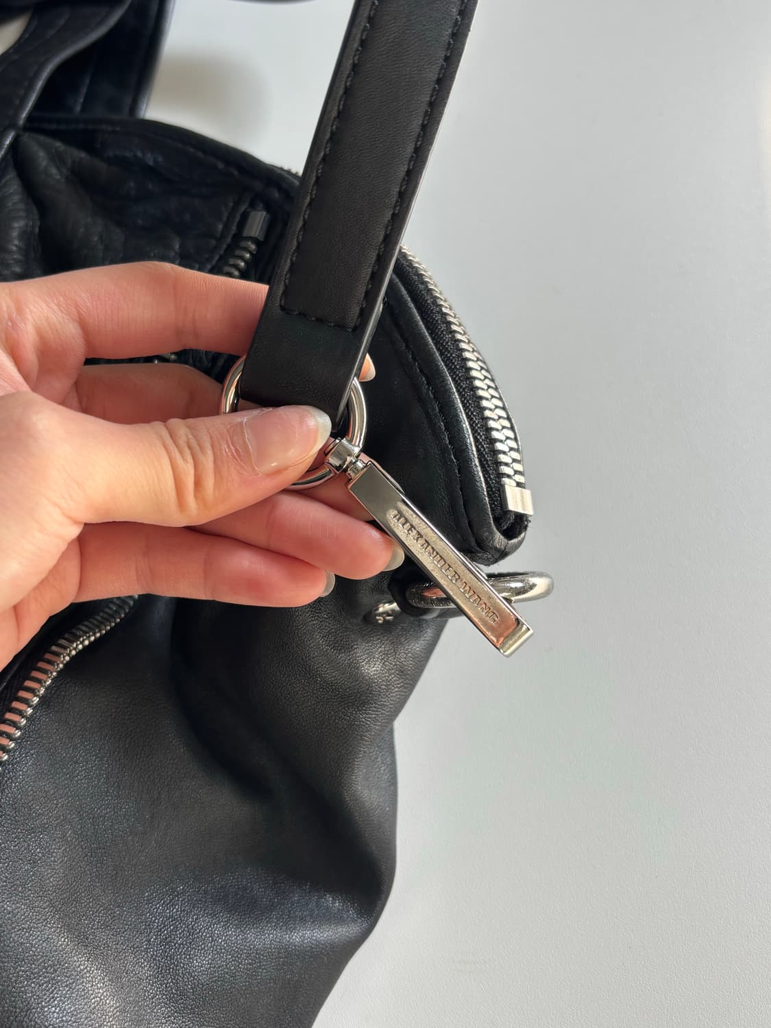 Alexander Wang 알렉산더왕 트루디 블랙 레더 토트백 상품이미지6