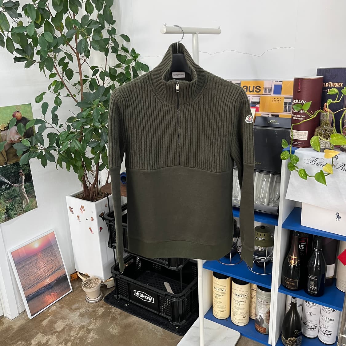 몽클레어 풀오버 하프집업 니트 M 상품이미지1