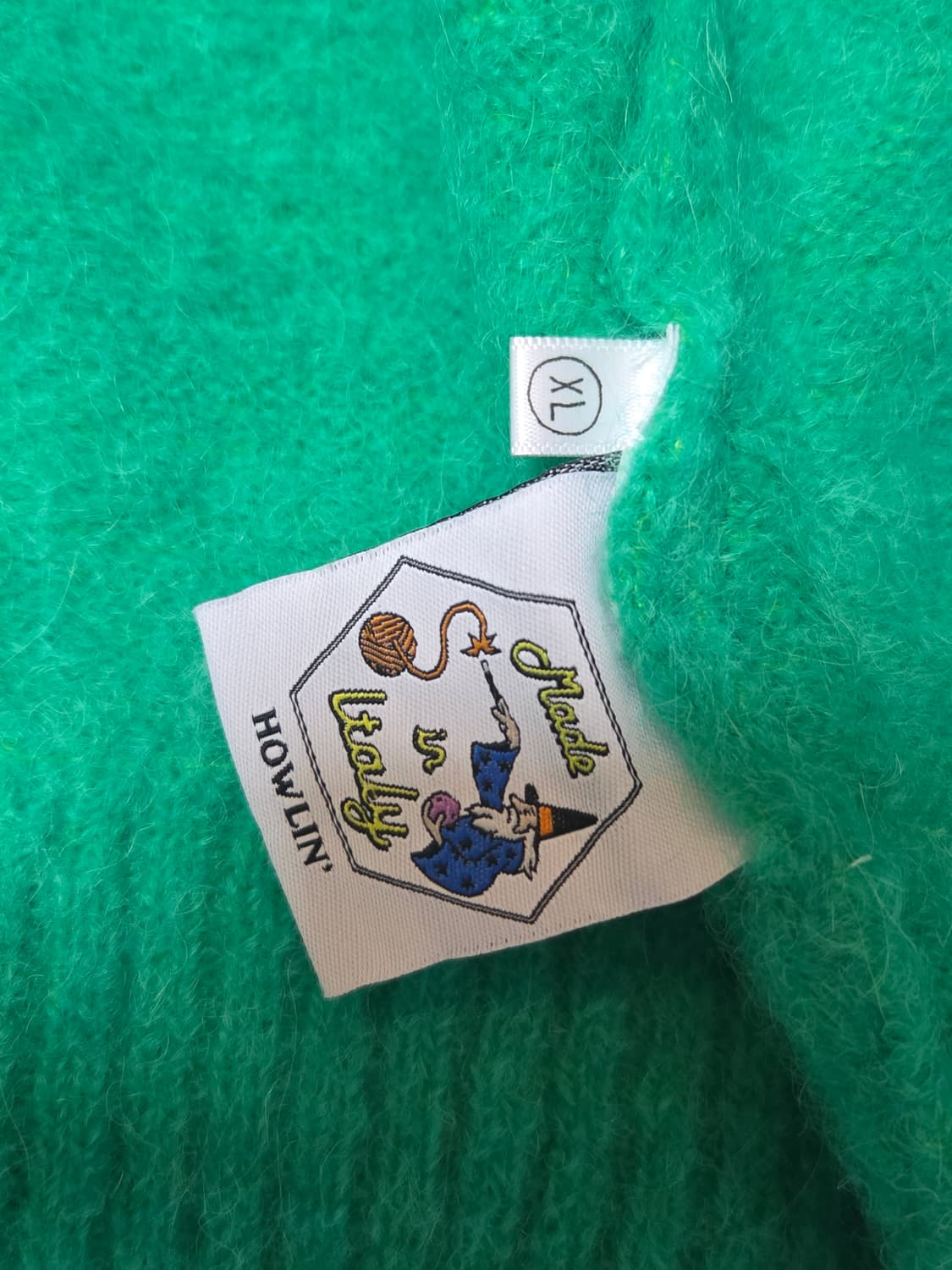 (새제품) 하울린 모헤어 알파카 가디건 그린 XL 상품이미지4