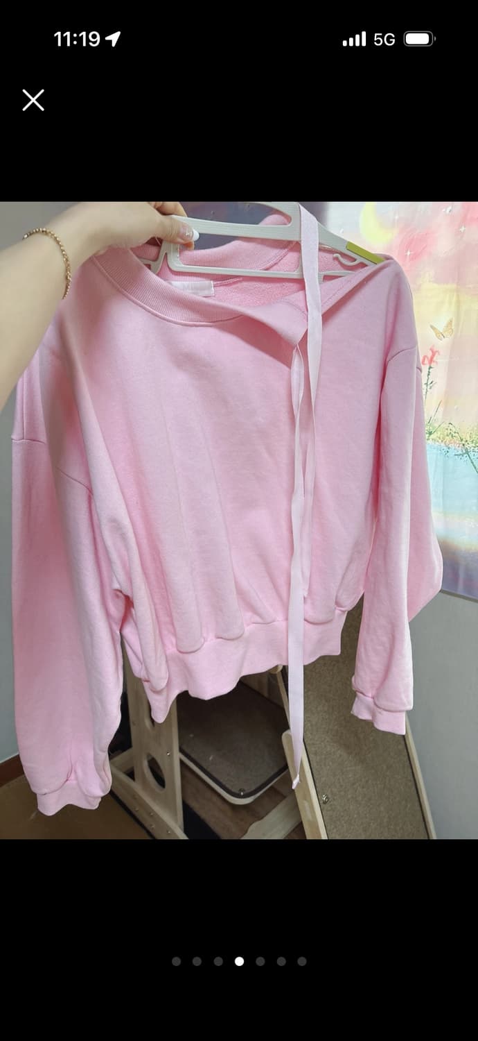 딸기우유 언발오프숄더 맨투맨(거의새옷) 상품이미지4