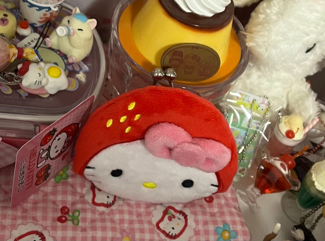 일본 딸기 키티 지갑 산리오 고전 스위츠 갸루 키티 파우치 동전지갑 상품이미지2