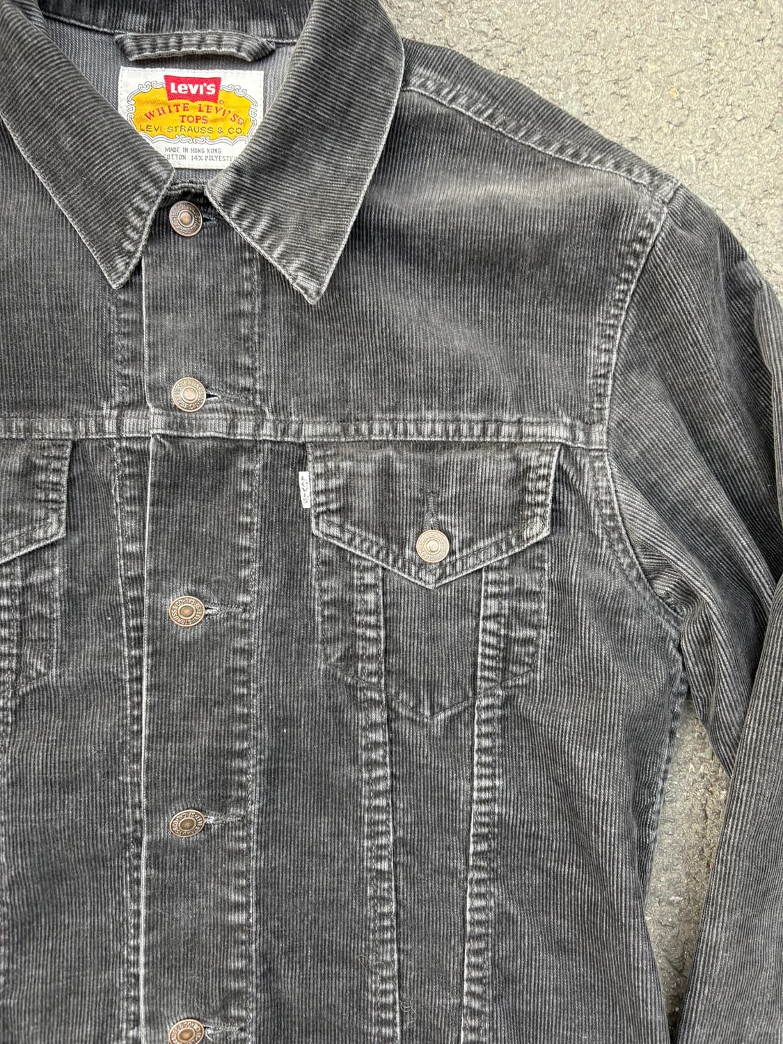 97년도6월제작 Levis 화이트라벨 코듀로이 자켓 상품이미지4
