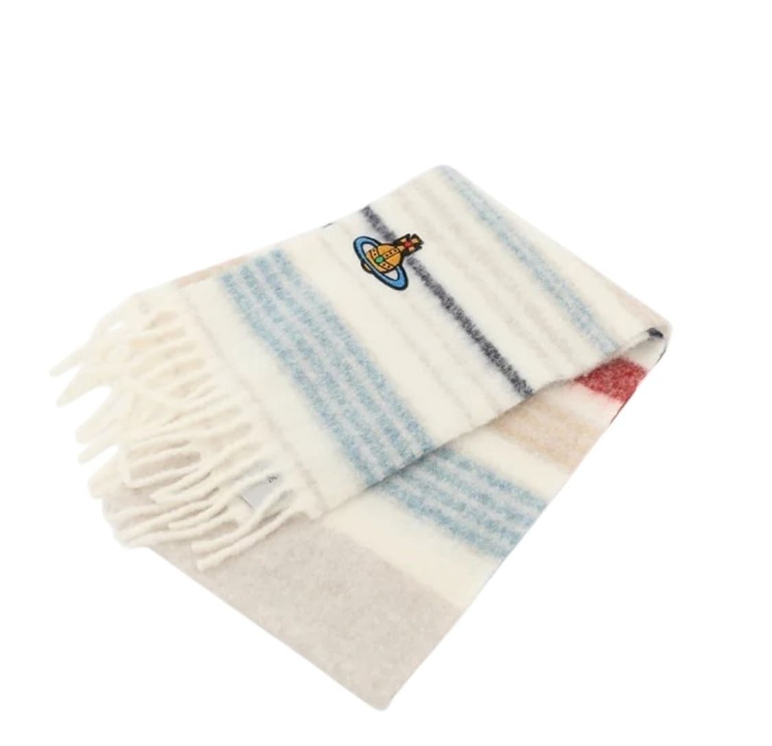 (OS)비비안웨스트우드 청키 스트라이프 머플러 상품이미지2