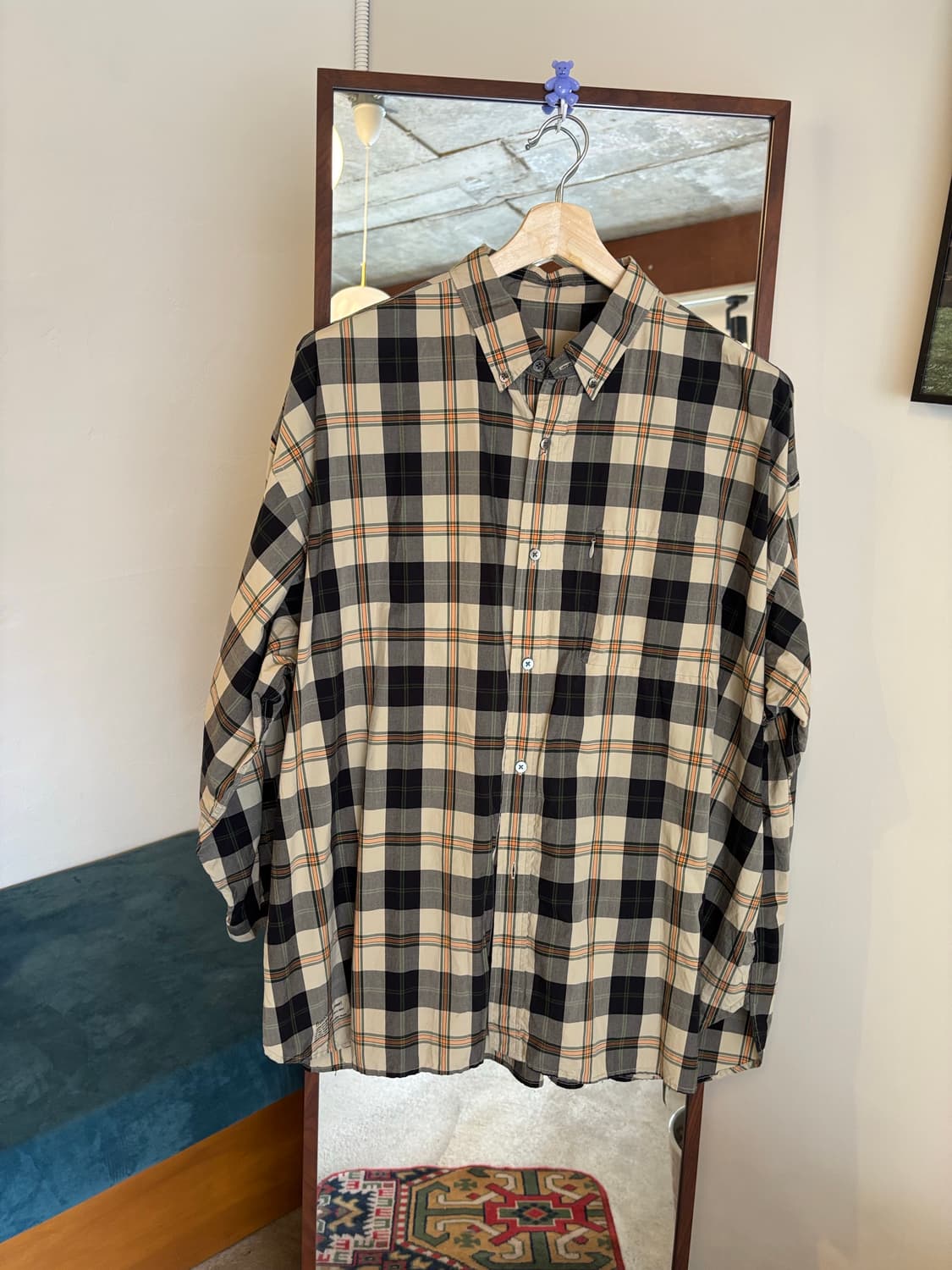 프레쉬서비스 유틸리티마드라스 셔츠 상품이미지2