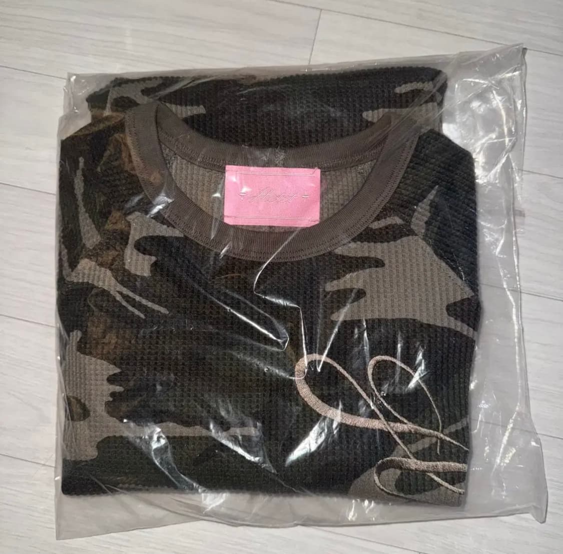 Hetit 헤티 카모 와플 오버사이즈 롱슬리브 긴팔티셔츠 상품이미지4