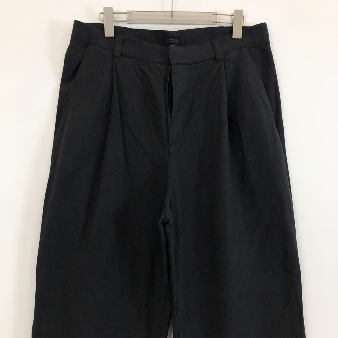 COS 코스 와이드 블랙 치노팬츠 34 인치  상품이미지2