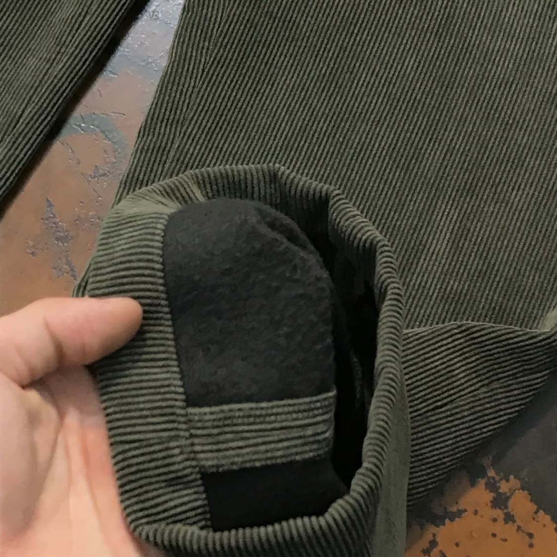 VTG 빈티지 올리브 카키 코듀로이 기모 팬츠 허리 30 사이즈  상품이미지6