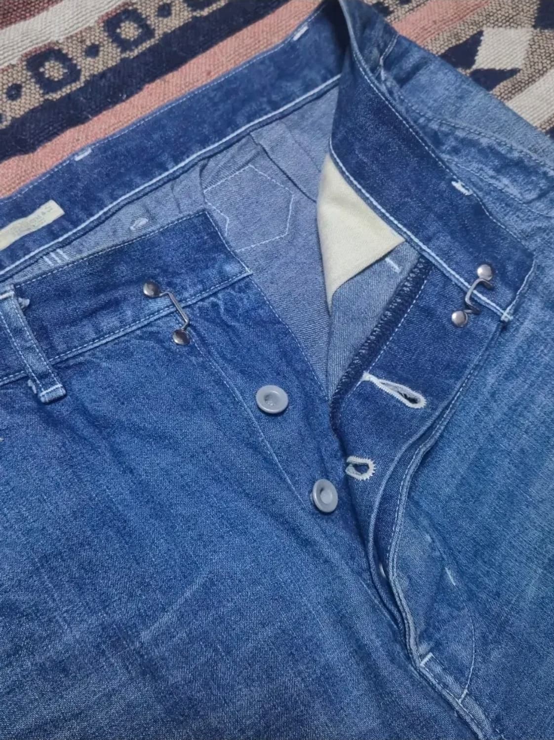 [2]피그벨 PEOPLE 별주 한정판 데님 페인터 트라우저 상품이미지5