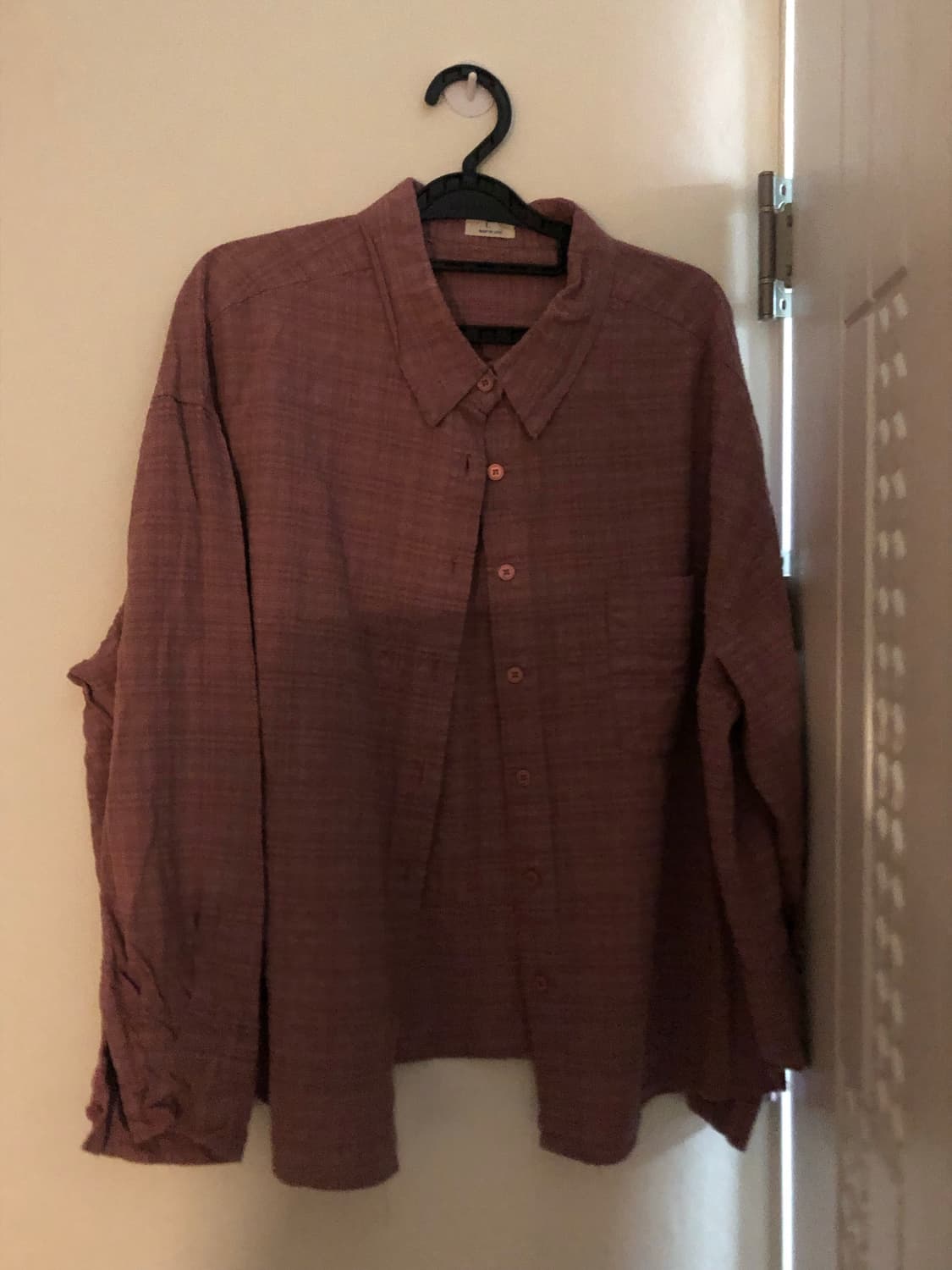 핑크 체크 셔츠 상품이미지1