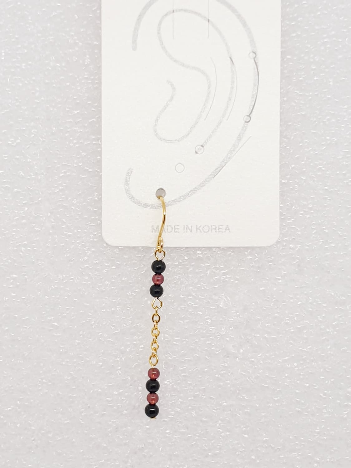 가넷&오닉스 체인 귀걸이 상품이미지3