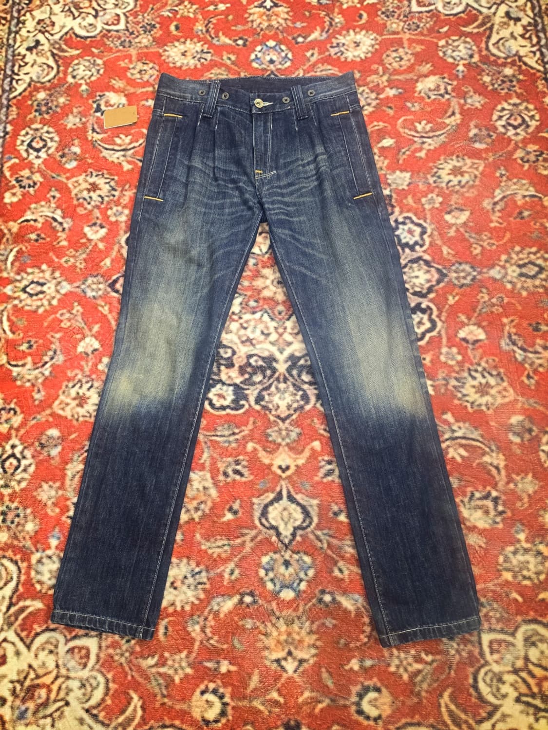 90s리바이스 (Levi's 519) 일본 빈티지 천연염색 데님 팬츠 상품이미지1