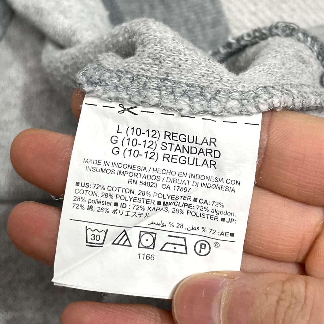 올드네이비 그레이 긴팔티셔츠 여성S (10-12)  상품이미지6