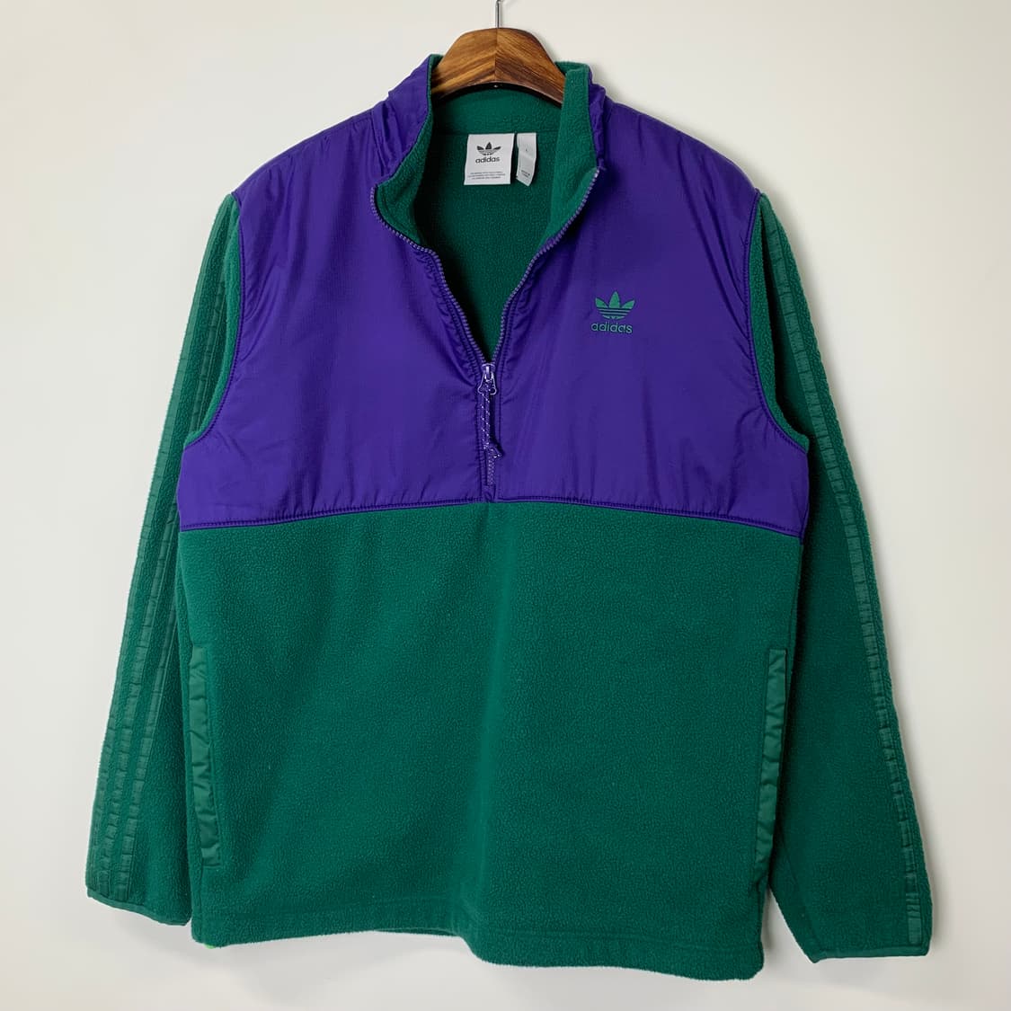 아디다스 플리스 후리스 반집업 맨투맨 상품이미지2