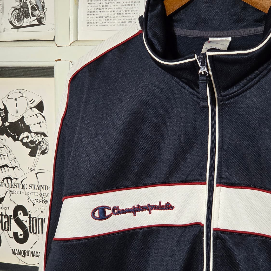 JPN 챔피온 네이비 화이트 배색 져지 상품이미지3