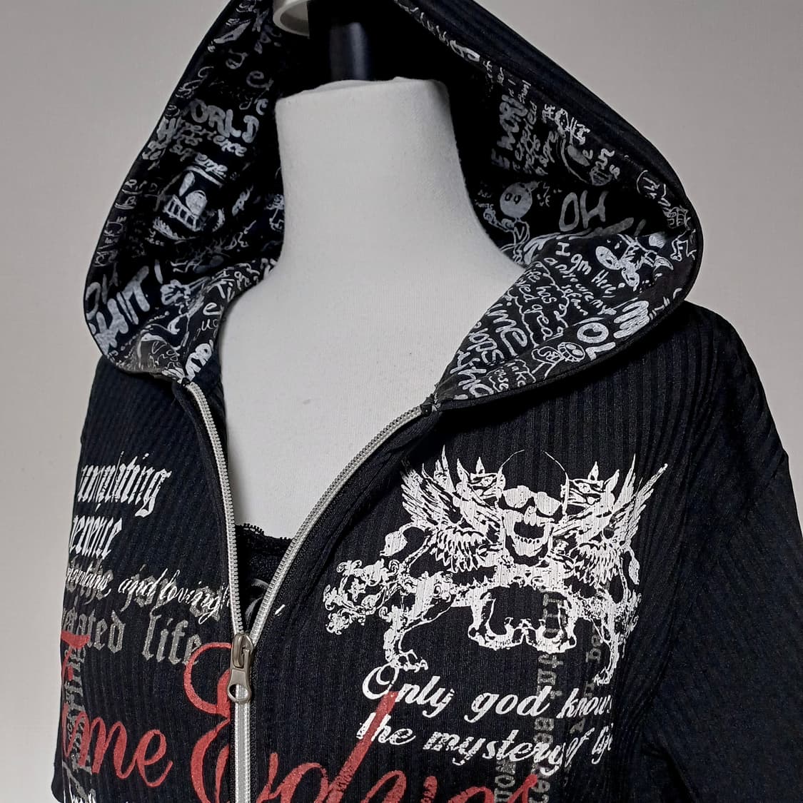 Beaumont Carr 펑크 반팔 투웨이 후드집업 고스펑크 상품이미지4