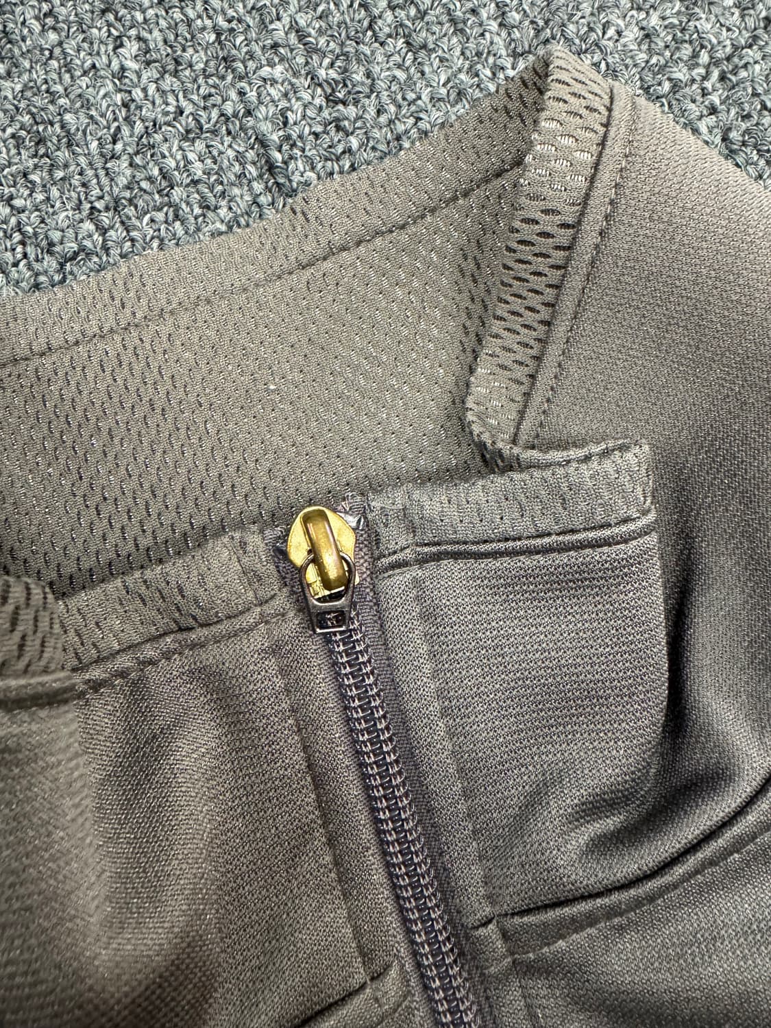 OS)아디다스 빈티지 차콜/옐로우 트랙탑 집업 져지 상품이미지4