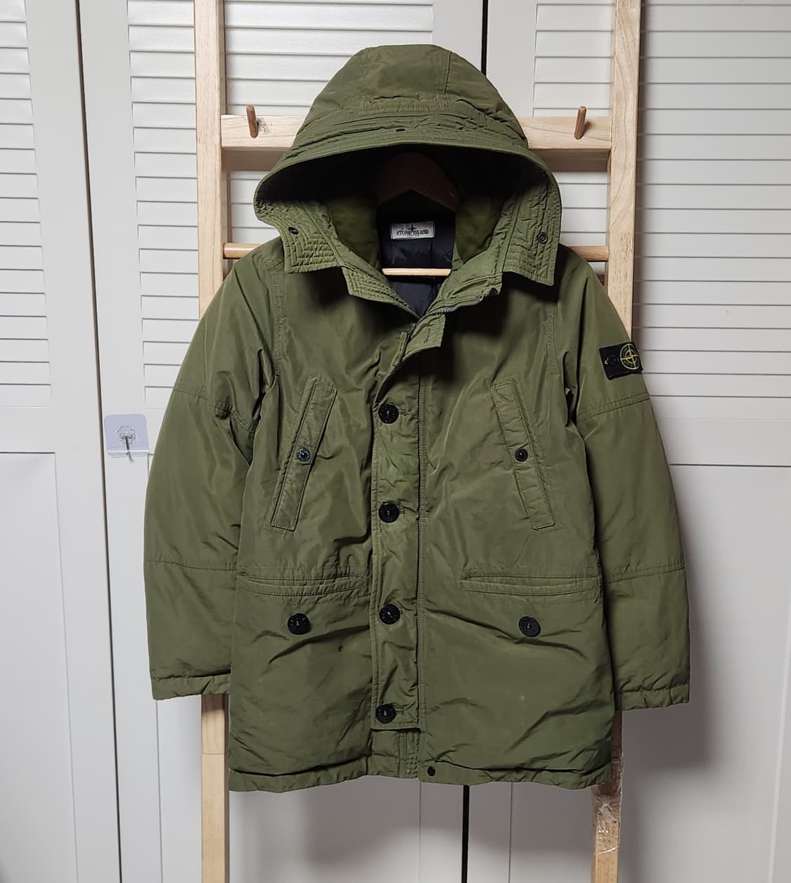 스톤아일랜드 다비드tc 카키 다운 롱 패딩 상품이미지2