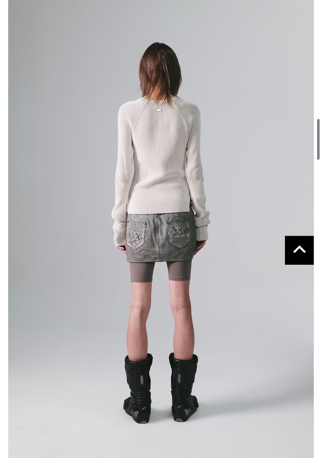 나체 투톤니트 베이지 상품이미지2