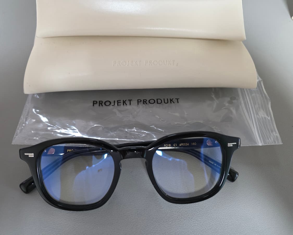 프로젝트 프로덕트 RS18 C1 검정 뿔테 안경 상품이미지3