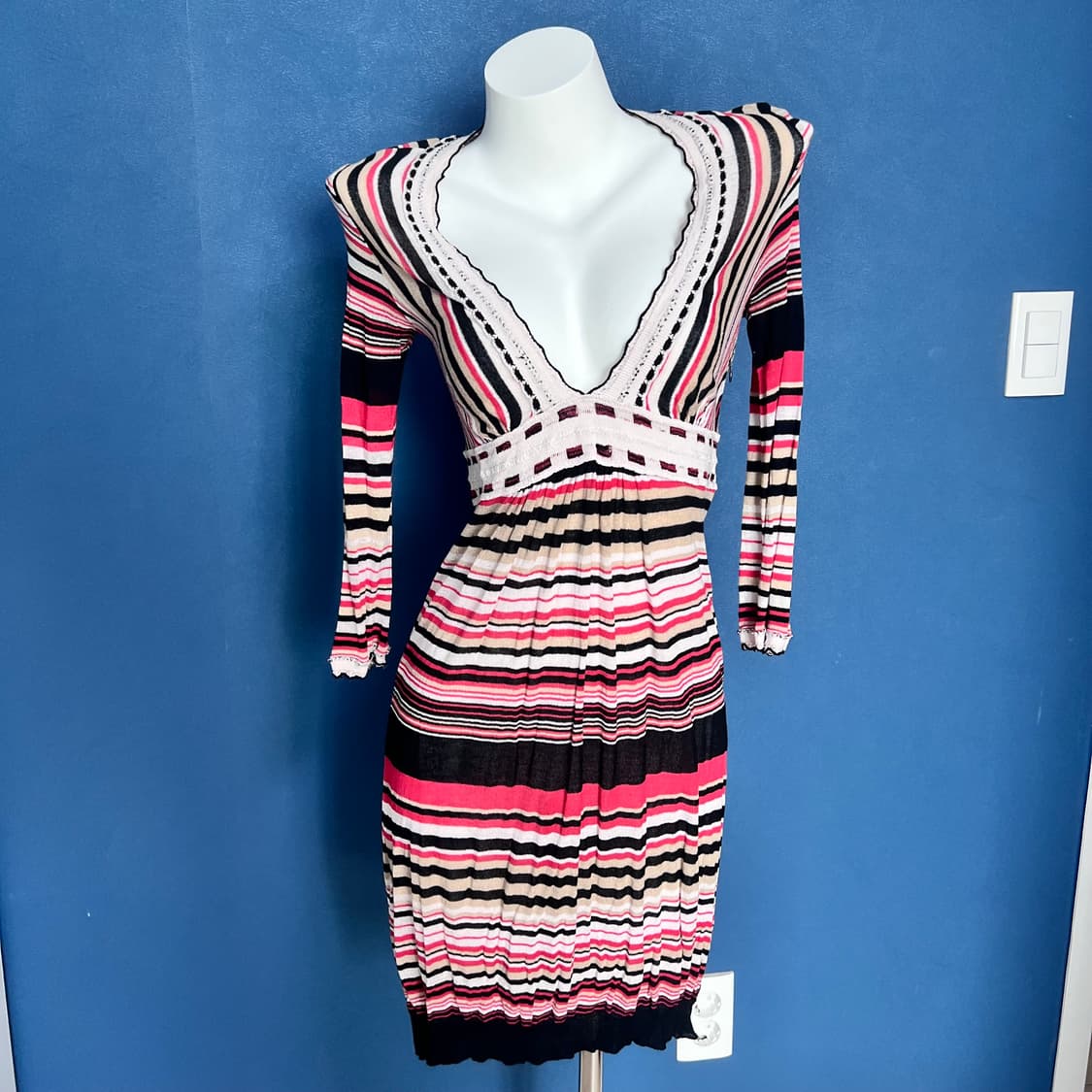 빈티지 스트라이프 원피스 상품이미지1