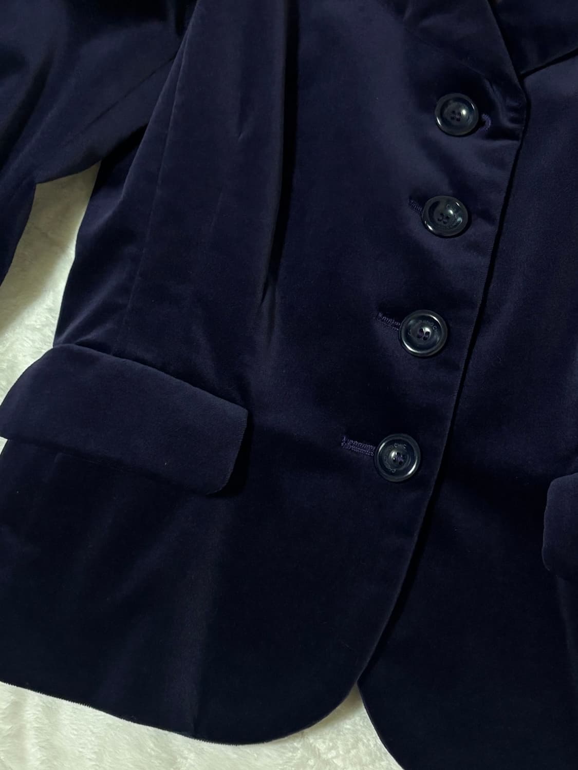 Moschino 모스키노 벨벳 리본 블레이져 자켓 퍼플 히메 갸루 고딕  상품이미지4