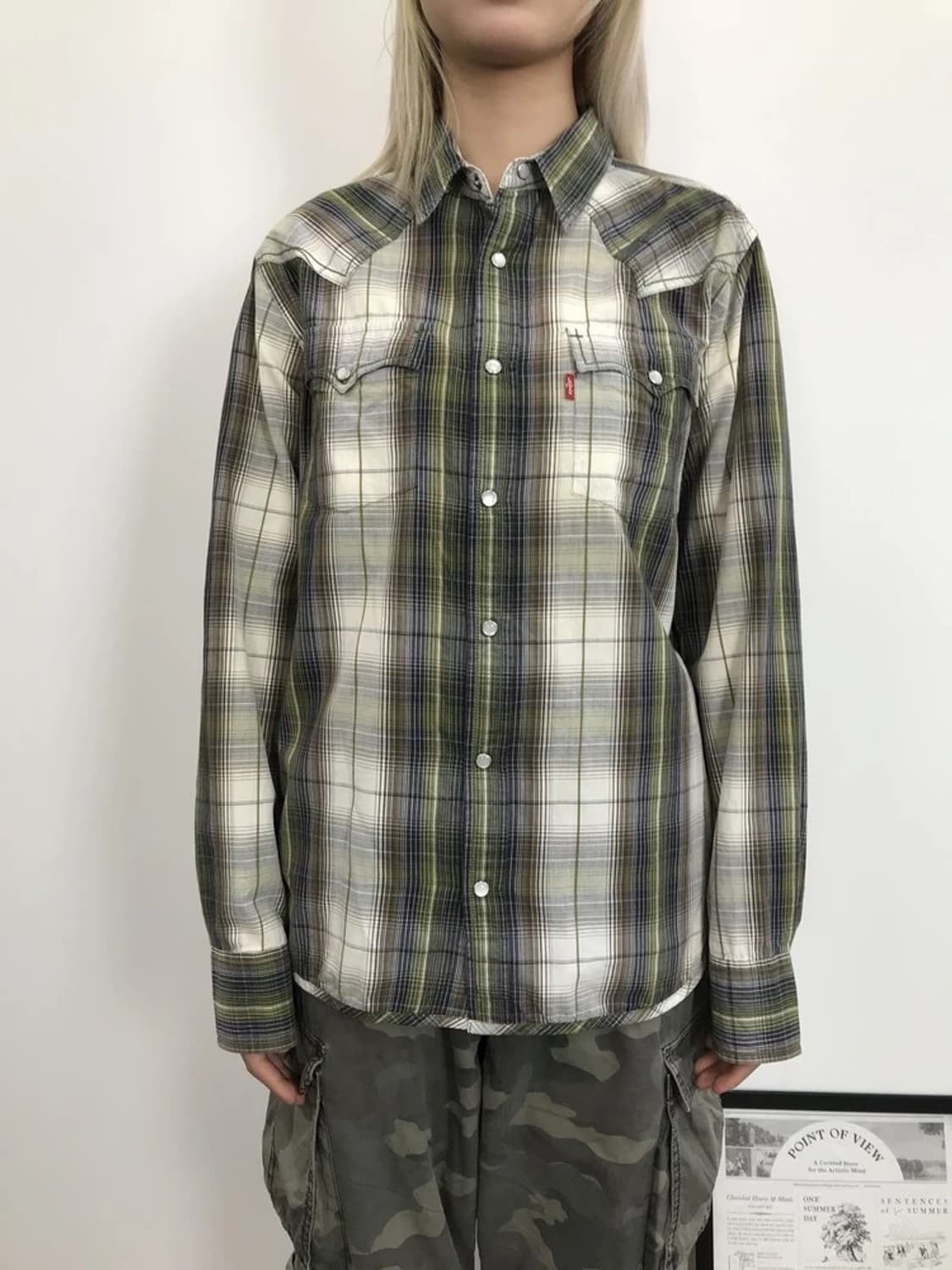 Levi’s Western Plaid Snap Shirt 상품이미지2