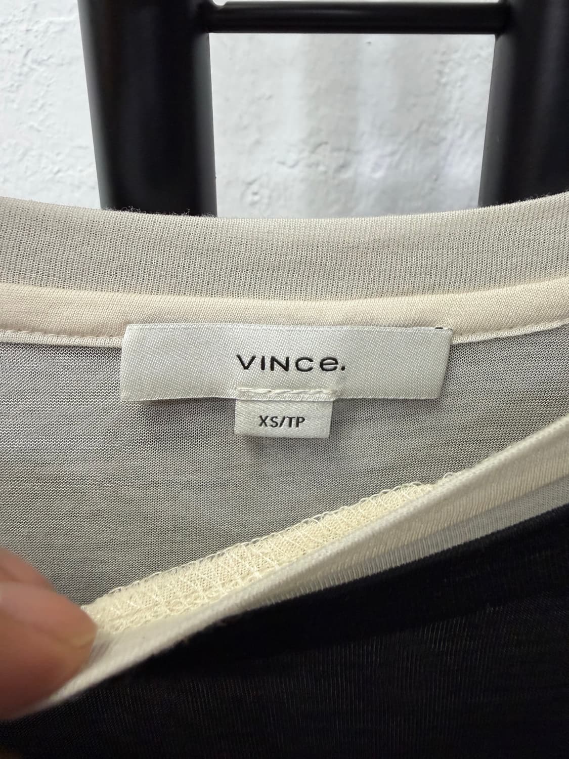 정품) VINCE 빈스 23ss 레이어드 긴팔 티셔츠 XS 상품이미지6
