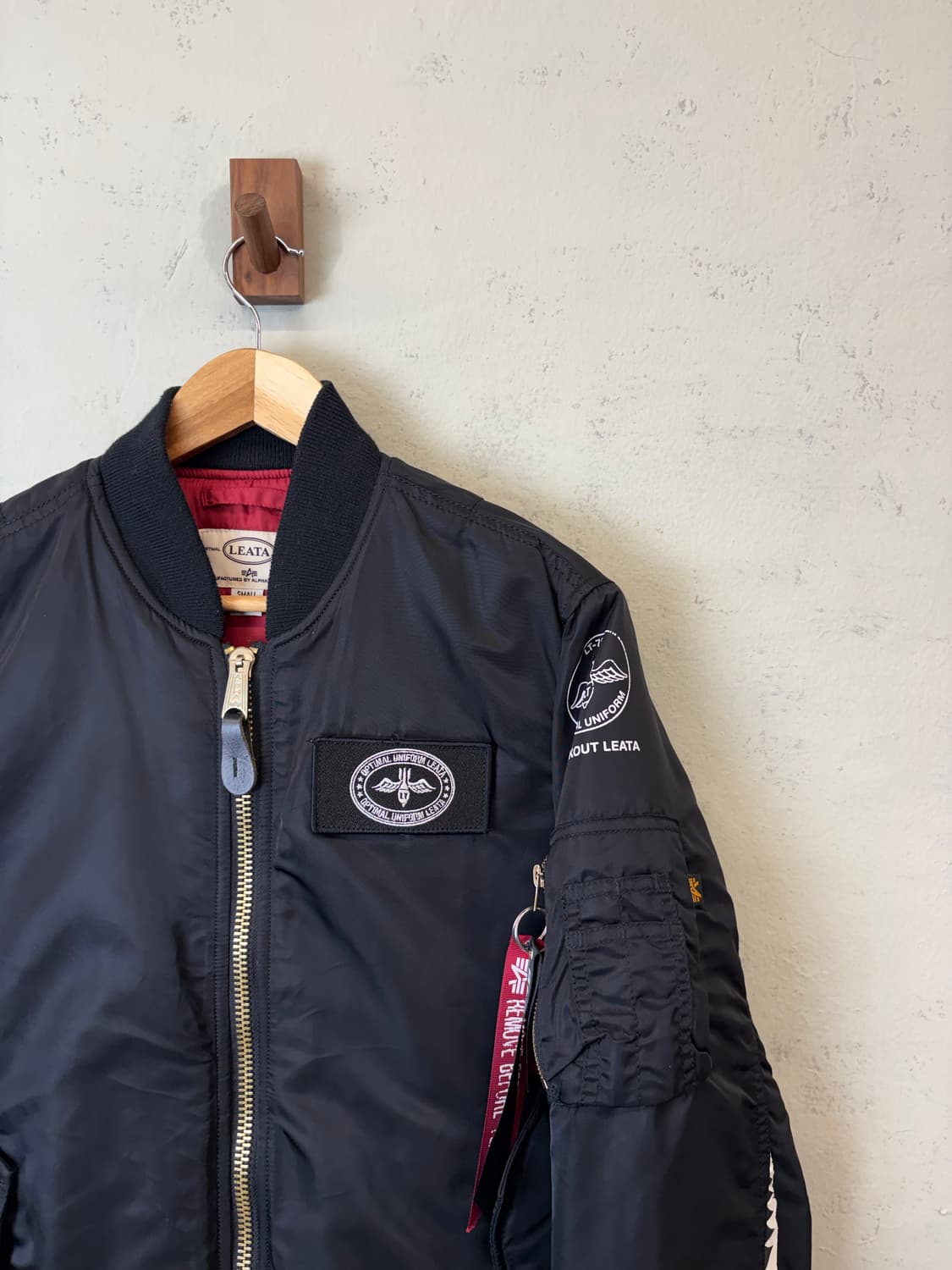 알파인더스트리 리타 MA-1 자켓 블랙 상품이미지3