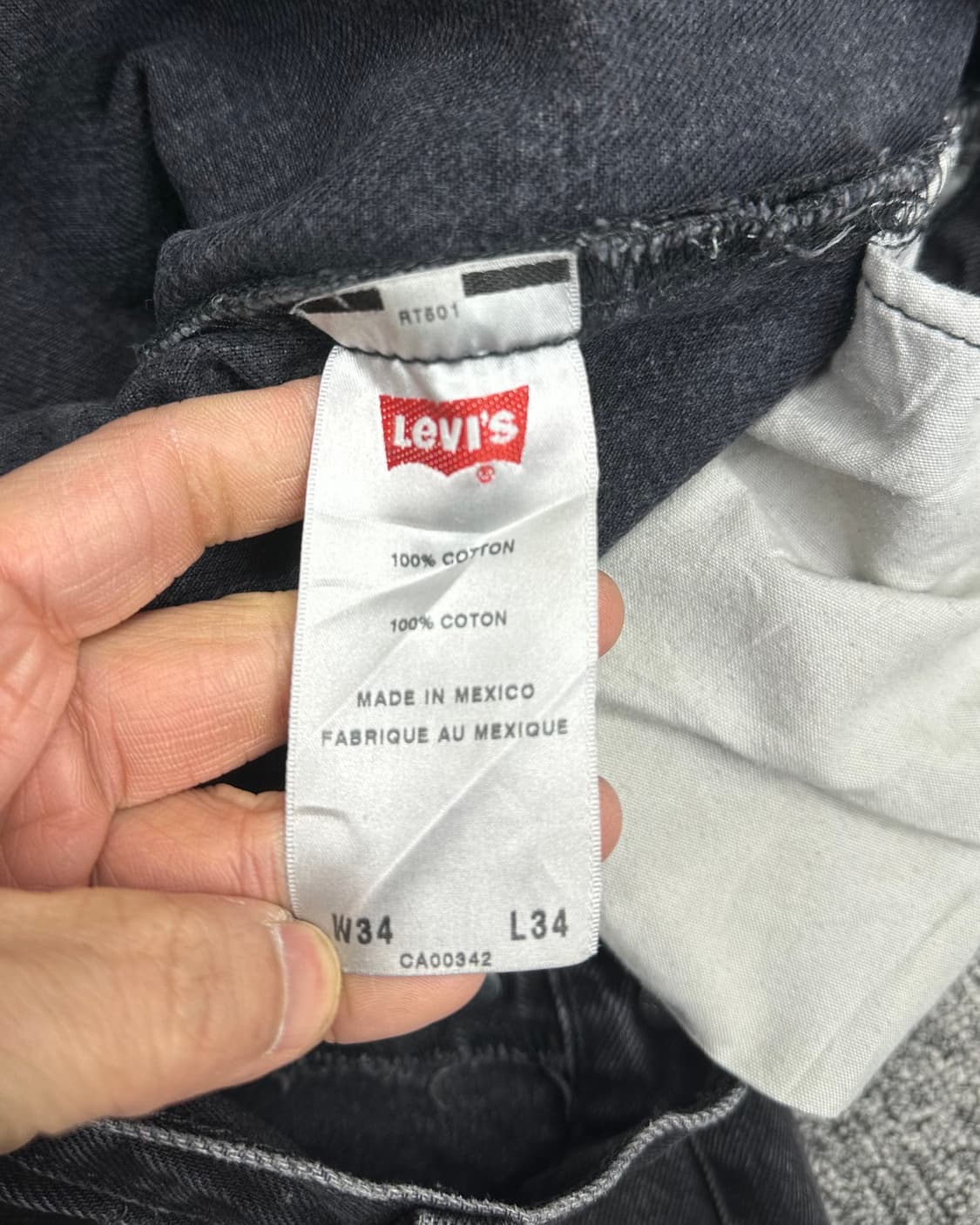 (허단43)00'S 리바이스 501 흑청-M1709 상품이미지4