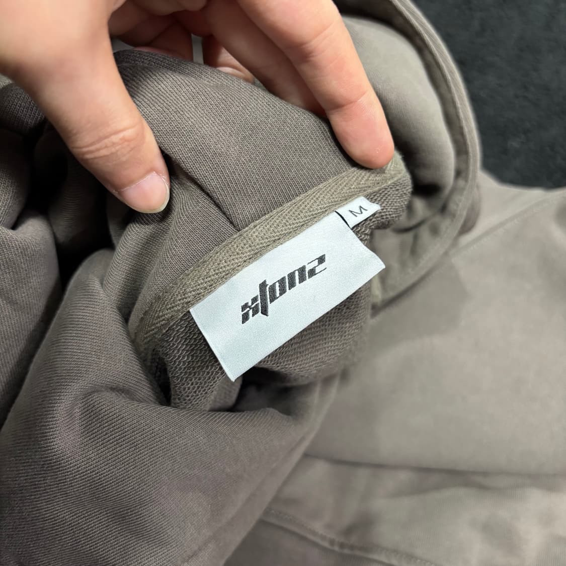 M 엑스톤즈 브라운 스프레드 후드집업 상품이미지4