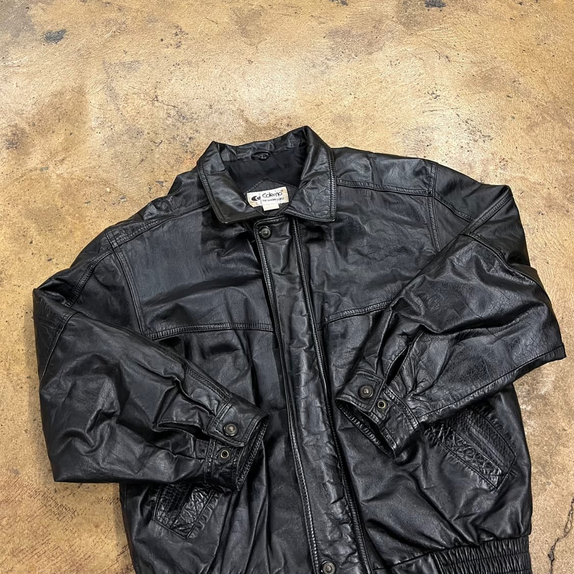 [정품/106-170] 꼬레모 빈티지 소가죽 레더 자켓 b18 상품이미지1