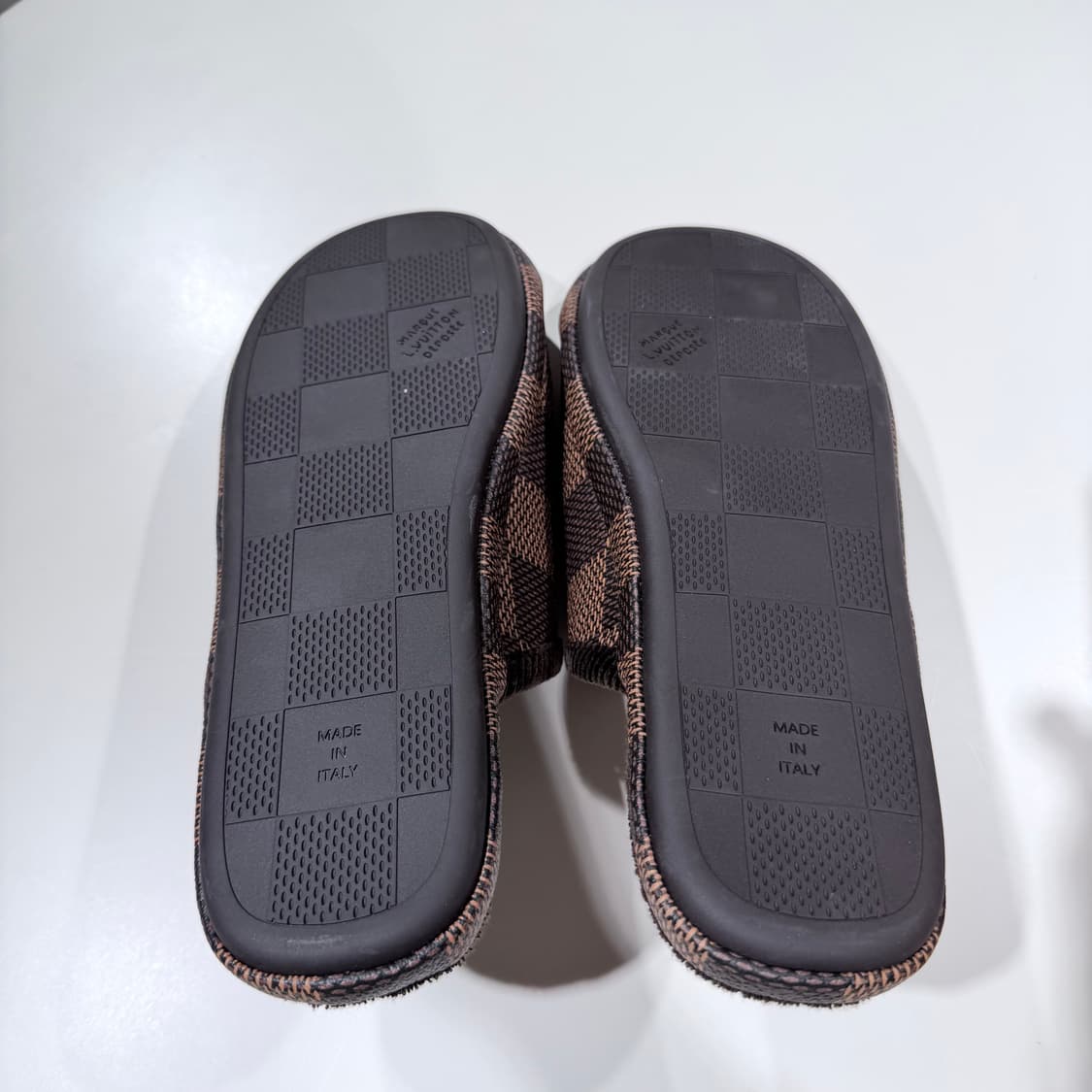 (S/8) / 루이비통 LV 팔라스 슬리퍼 에벤 상품이미지7