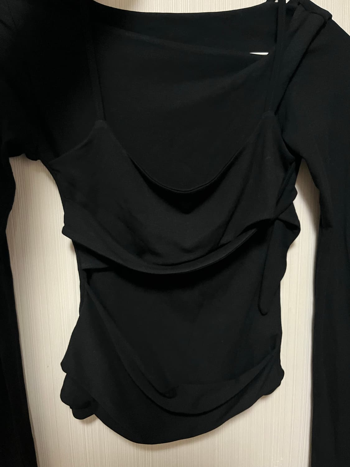 플레어업 레이어드 롱슬리브 (블랙) 상품이미지7