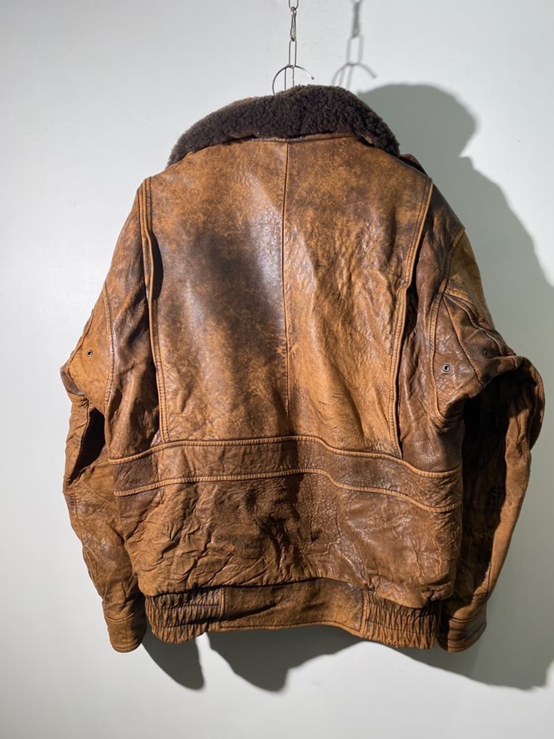 빈티지 리얼 레더 a-2 자켓 상품이미지2