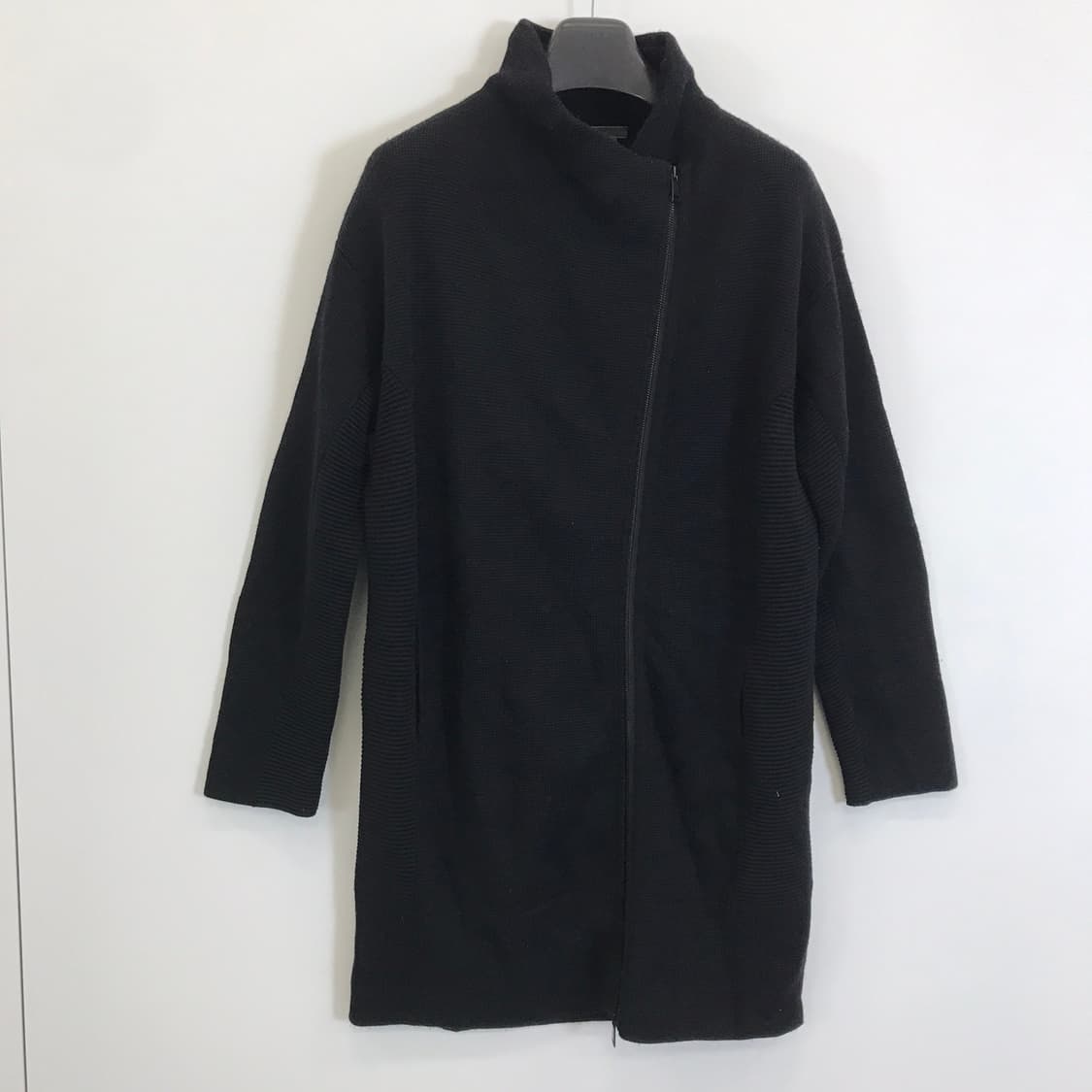 VINCE 빈스 울 100프로 집업 롱자켓 [여성M]  상품이미지1