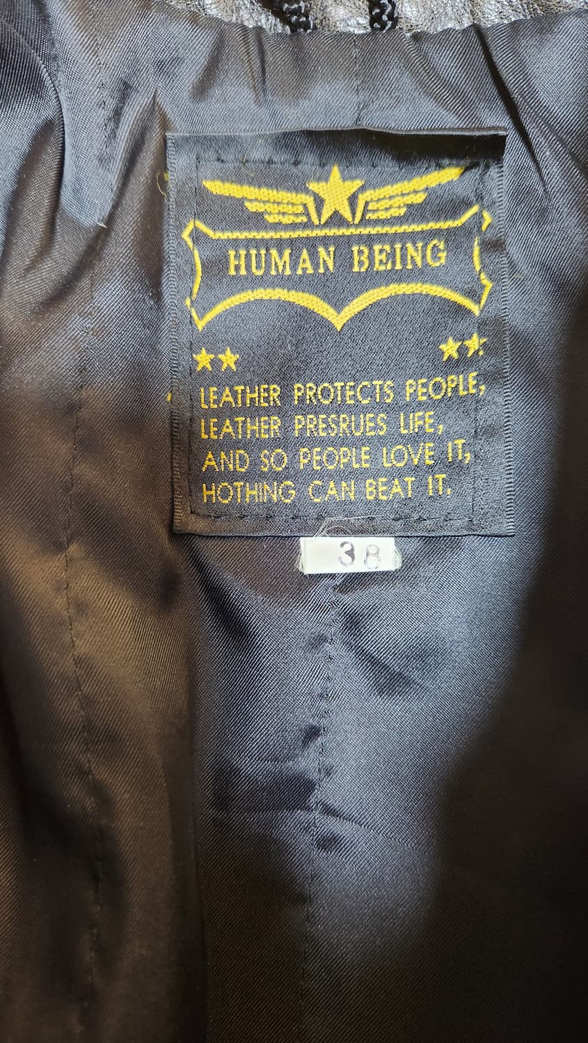 human being 카우 하이드 빈티지 레더 자켓 RBC 상품이미지3