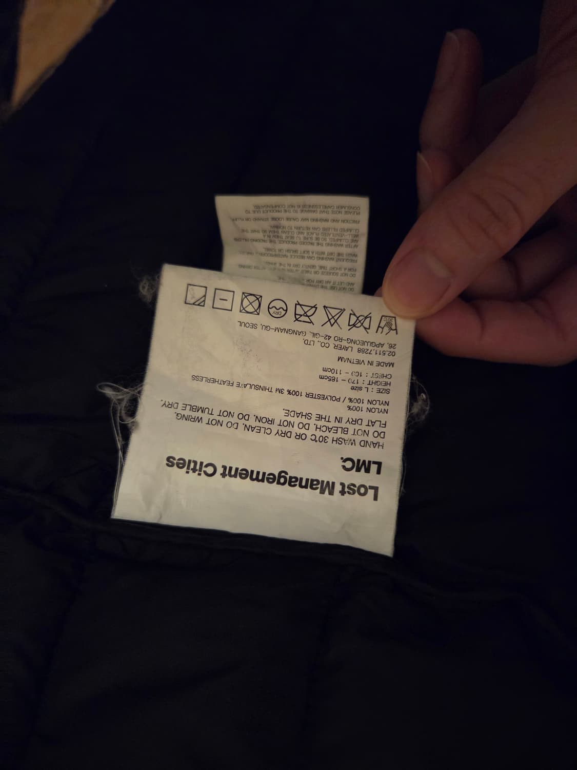 LMC 경량패딩 L사이즈 상품이미지6