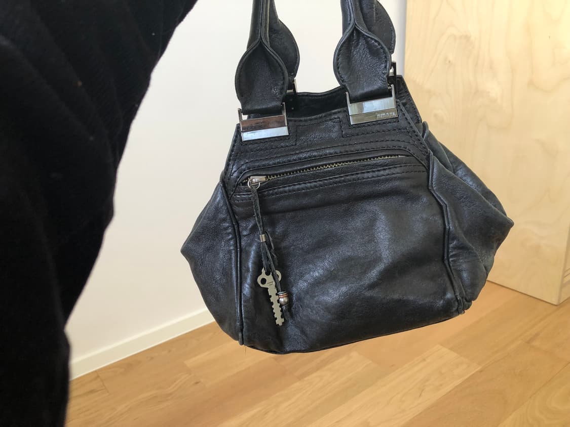 [직수입] 빈티지 diesel 레더 토트 백 블랙 상품이미지6