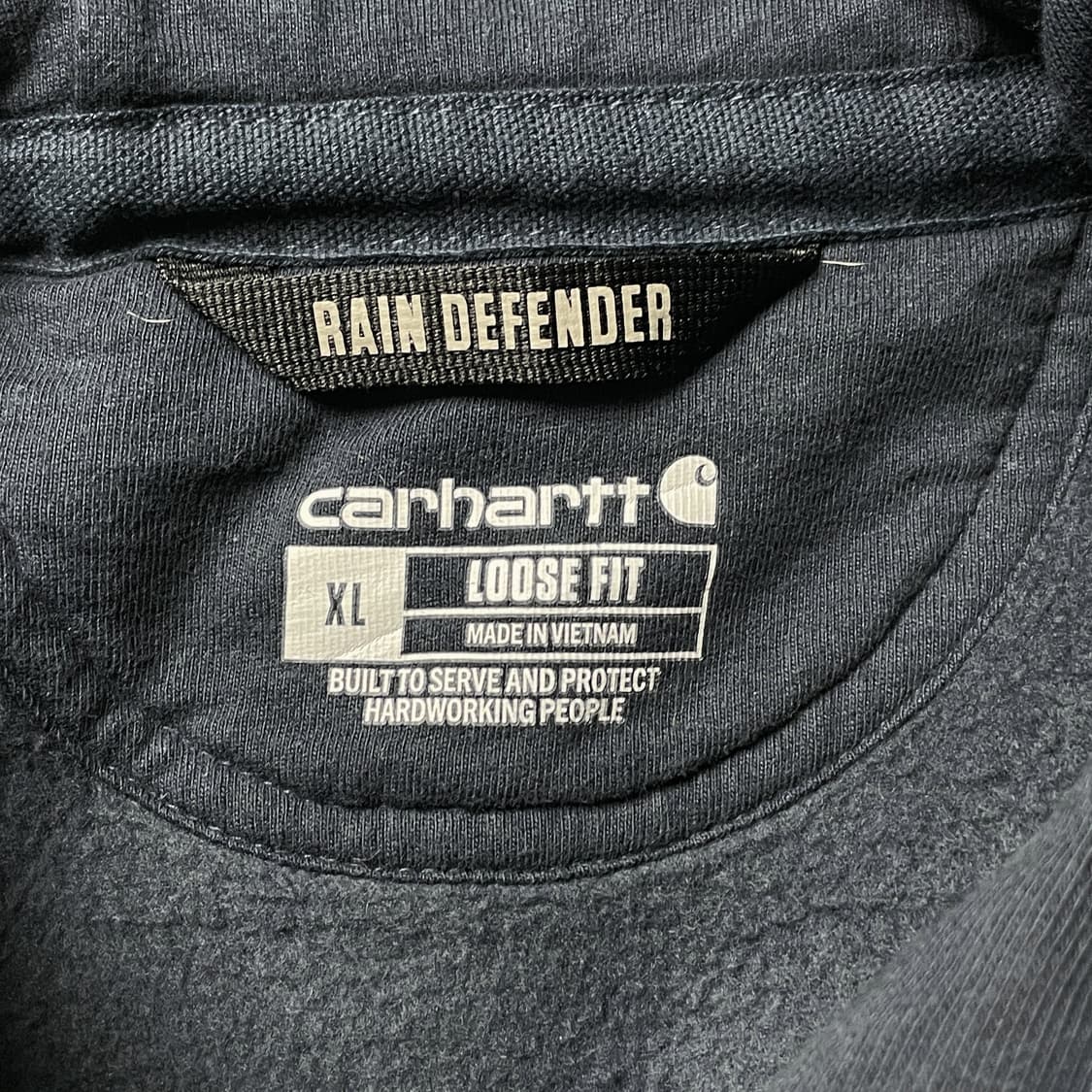 CARHARTT 칼하트 빈티지 네이비 코튼 후드티 A00430 상품이미지9