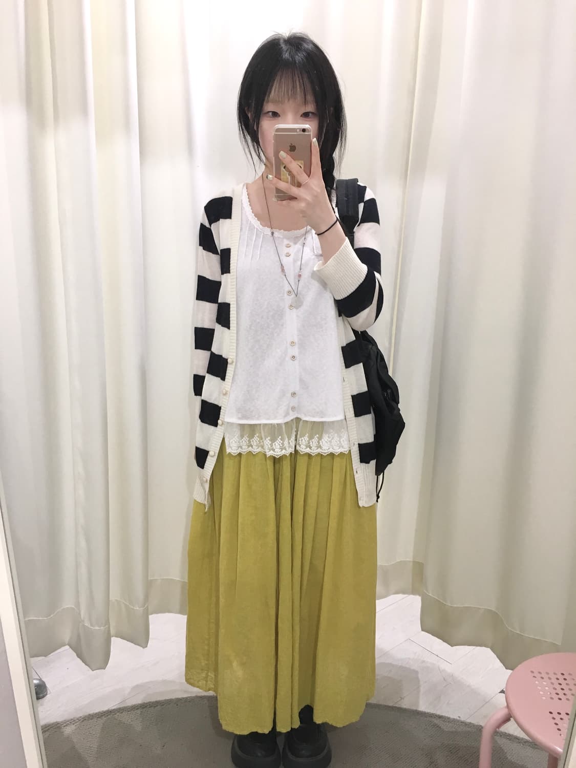 OZOC Stripe cardigan 상품이미지2