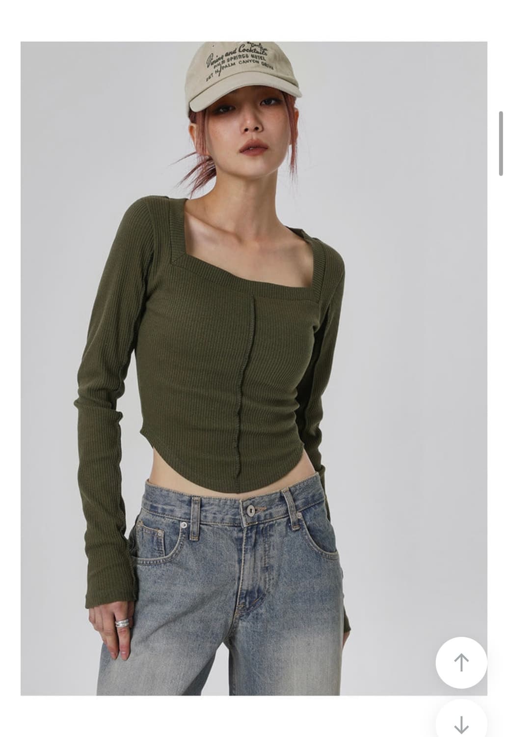 [새상품] 블랙업 스퀘어 긴팔티 블랙컬러 상품이미지1