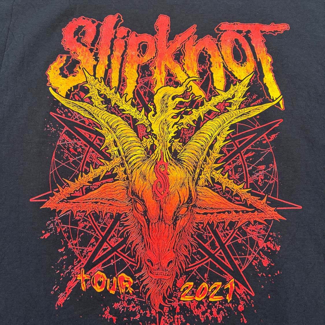 2021 Slipknot 슬립낫 2021 Tour 밴드 반팔티 XL 상품이미지5