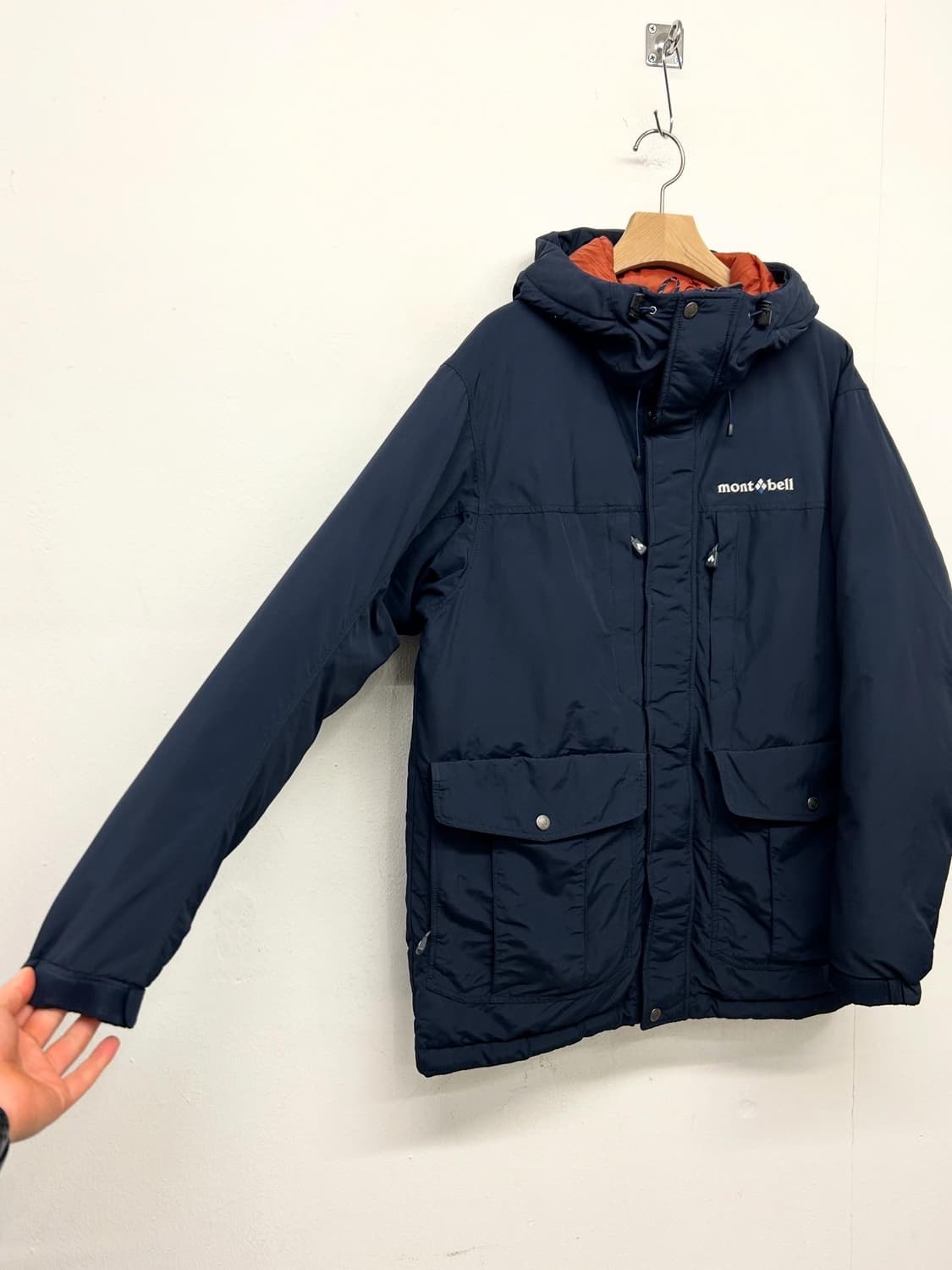 JPN 몽벨 네이비 후드 패딩 자켓 상품이미지2